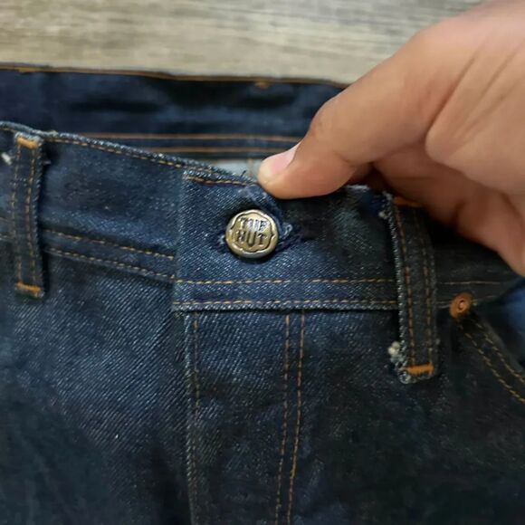 Vintage 70s Tuff Nut Dark Wash Denim Jeans Size 32X31 - Picture 7 of 10